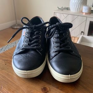 Ecco black leather sneakers